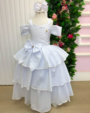 Vestido Banana Club Longo Safira Branco