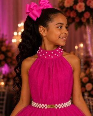 Vestido Banana Club Longo Âmbar Pink