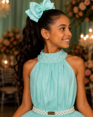 Vestido Banana Club Longo Âmbar Verde Menta