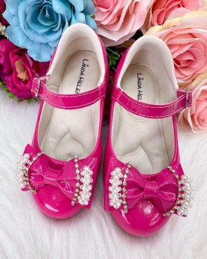 Sapatilha Flor di Mila Pink Perolas Neide