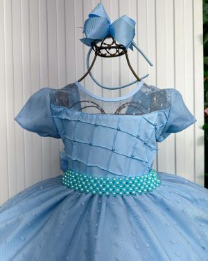 Vestido Giovanella/Giovanela Sonia Longo Azul Bebe