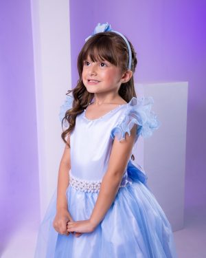 Vestido Marie Longo Amanda Azul Bebe