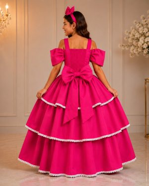 Vestido Banana Club Longo Safira Pink