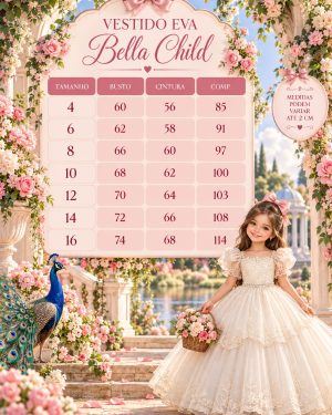 Vestido Bella Child Longo Eva Off